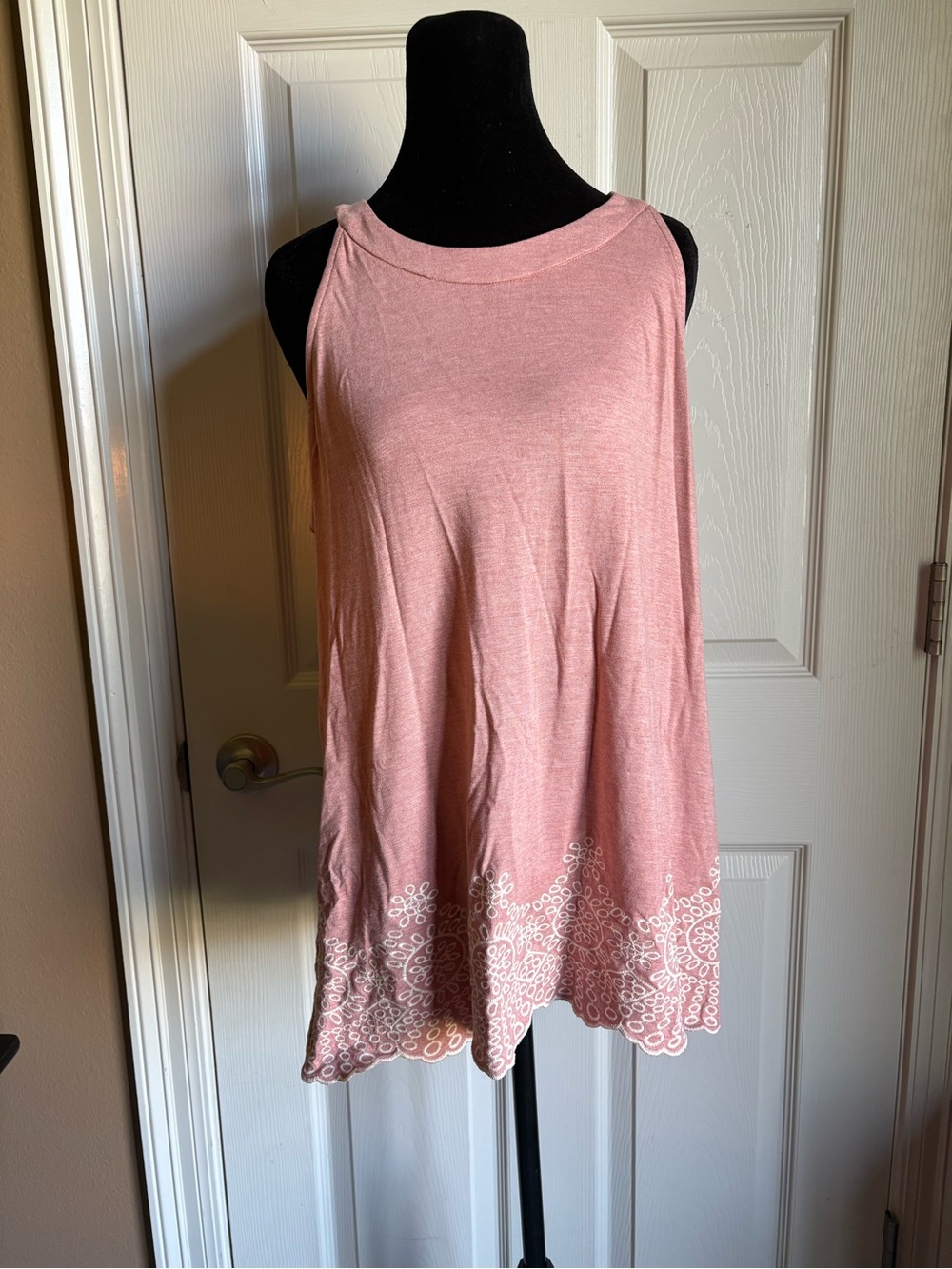 Adrianna Papell Embroidered Halter Top